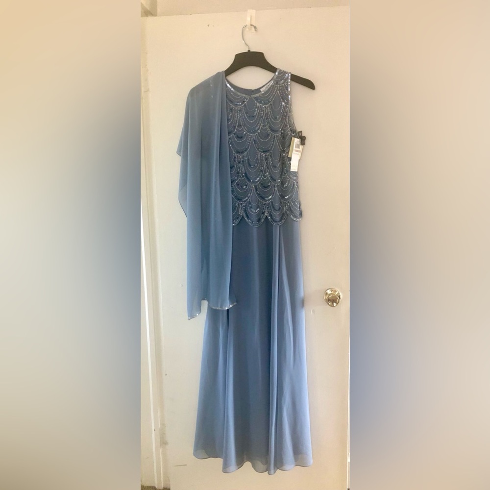 Formal light blue dress